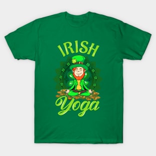 Irish Yoga Leprechaun St Patricks Day Ireland T-Shirt